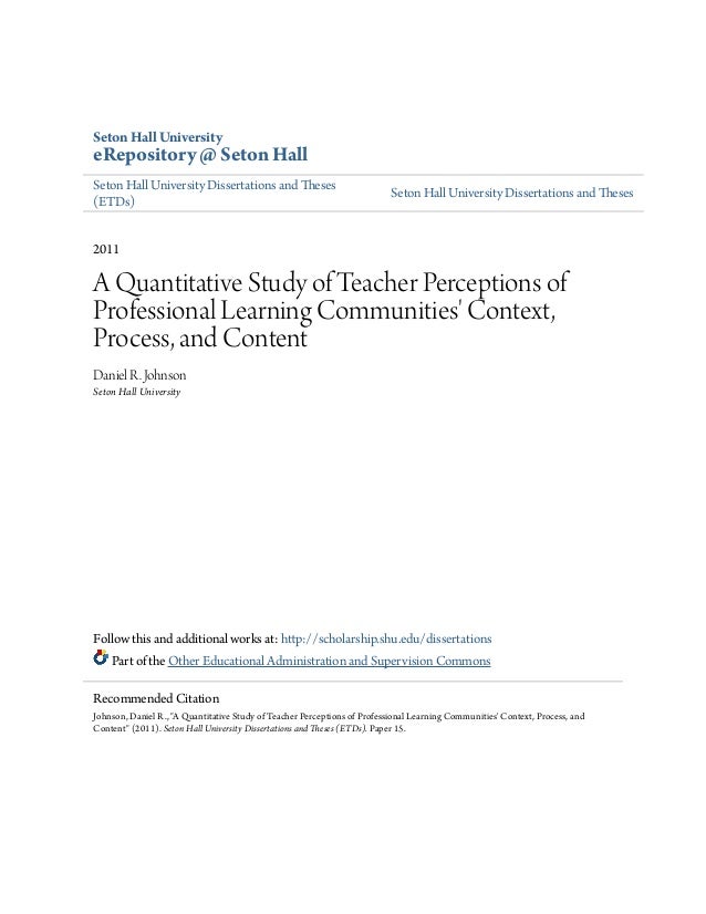 seton hall dissertations